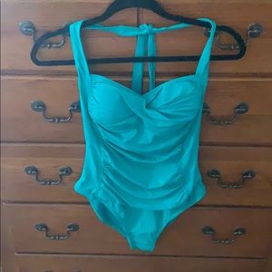 La Blanca Teal One-Piece Swimsuit